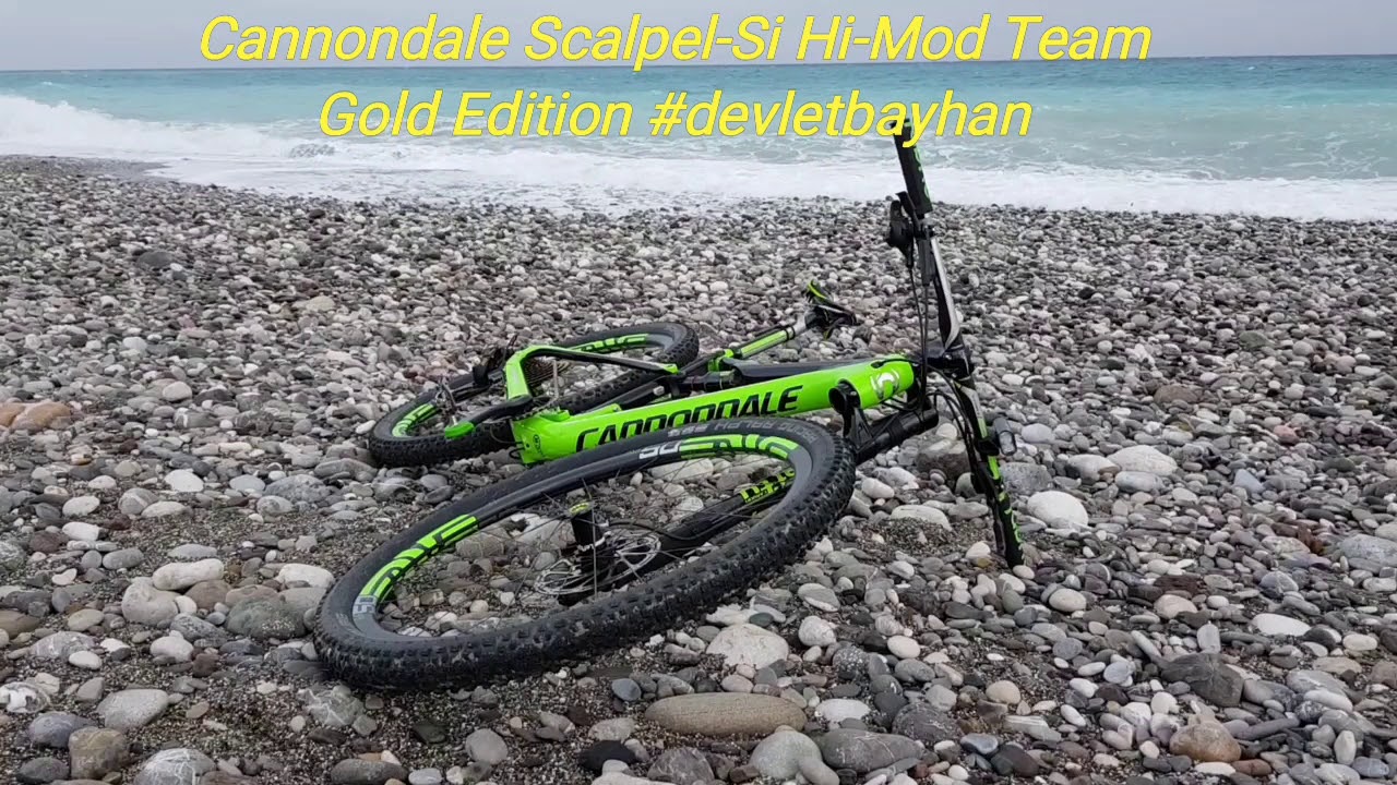 Cannondale Scalpel-Si Hi-Mod Team Gold Edition for Devlet BAYHAN in Kemer Antalya Turkey