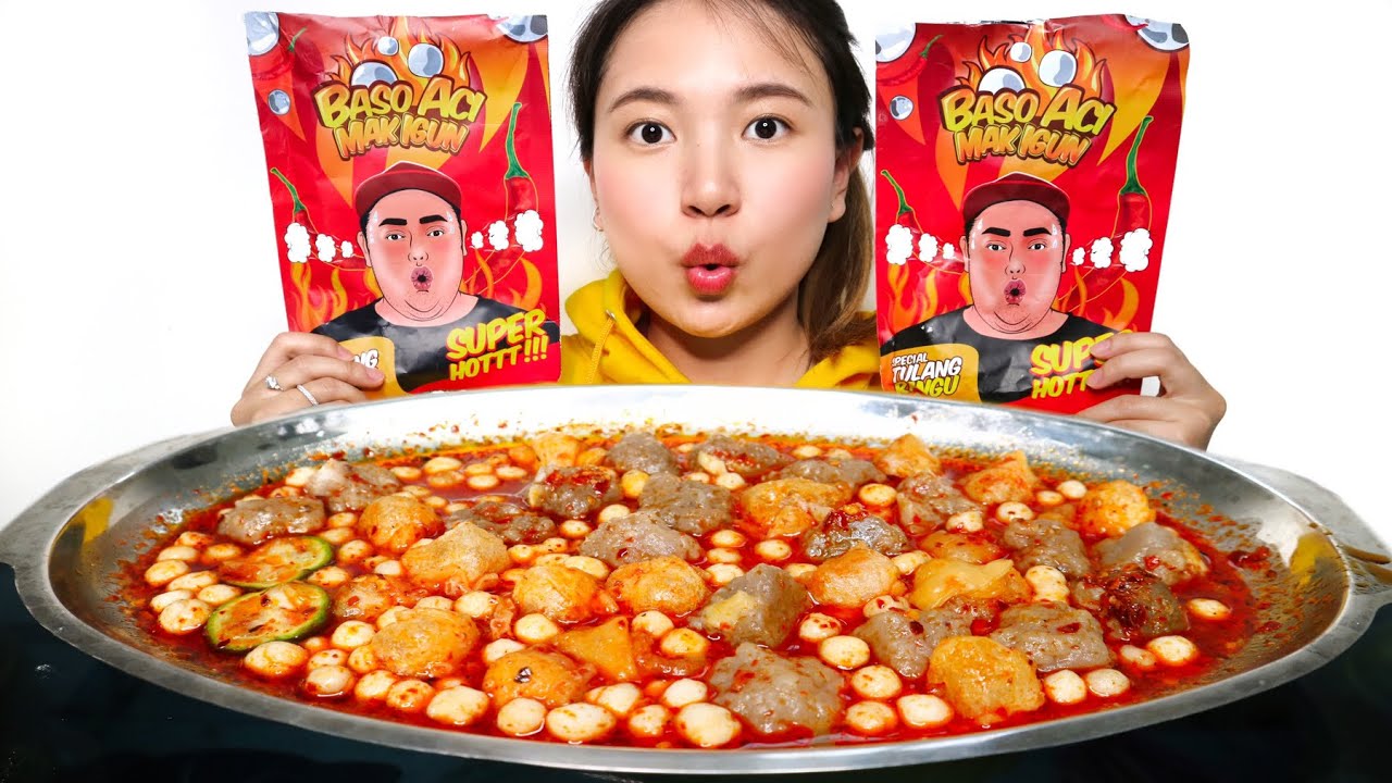 MUKBANG BAKSO ACI TULANG RANGU MAK IGUN, ENAK GAK SIH?