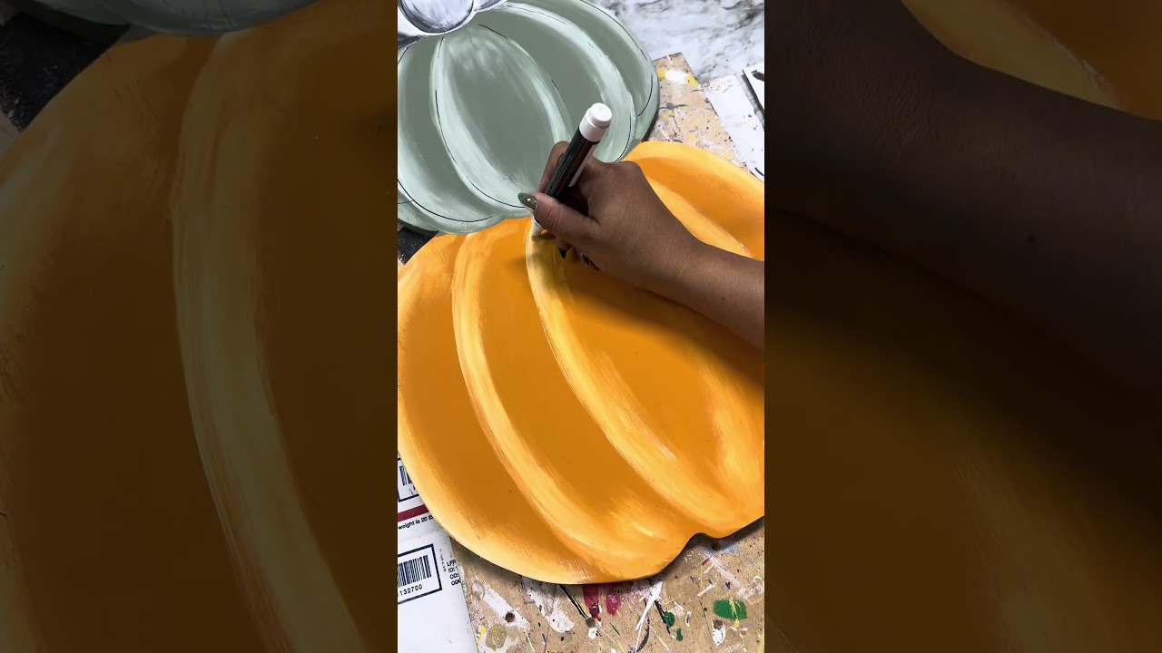 🎃Custom Stacked pumpkin painting Fall porch decor wood sign 