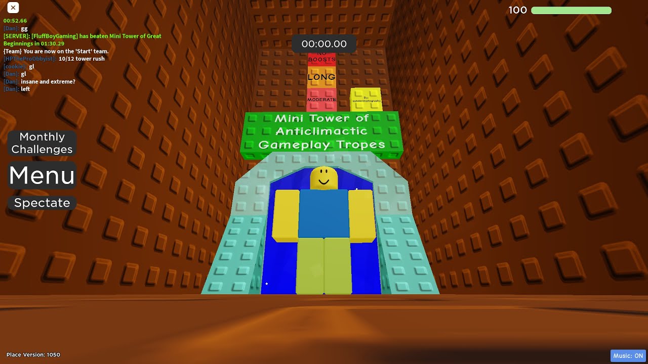 Mini Tower of Anticlimactic Gaming Tropes (INSANE) - Roblox Kosta's Mini Tower Mayham!