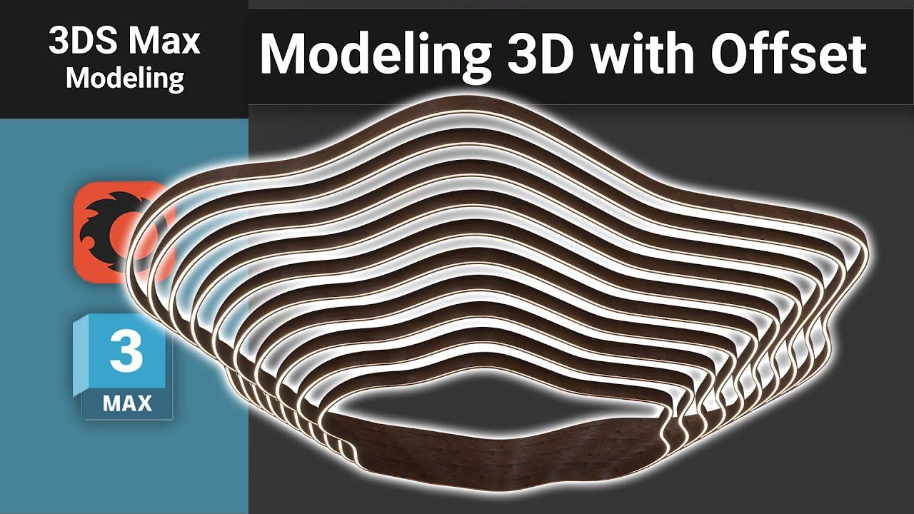 Modeling | How to Model a Stacked Lamp with Offset and Light Materials in 3ds Max