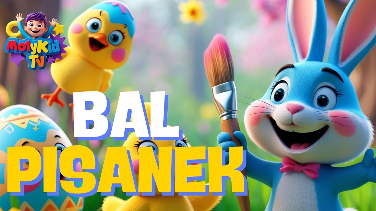 Bal Pisanek 🐣 | Wesoła Piosenka Wielkanocna dla Dzieci | Nauka Kolorów i Zabawa | MotyKid TV