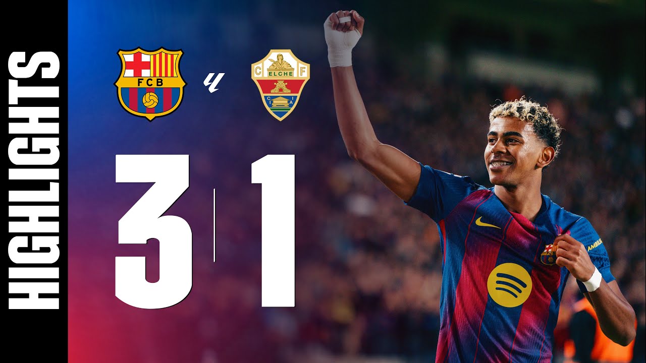 FC BARCELONA 3 vs 1 ELCHE | LA LIGA 2025/26 JORNADA 11 🔵🔴