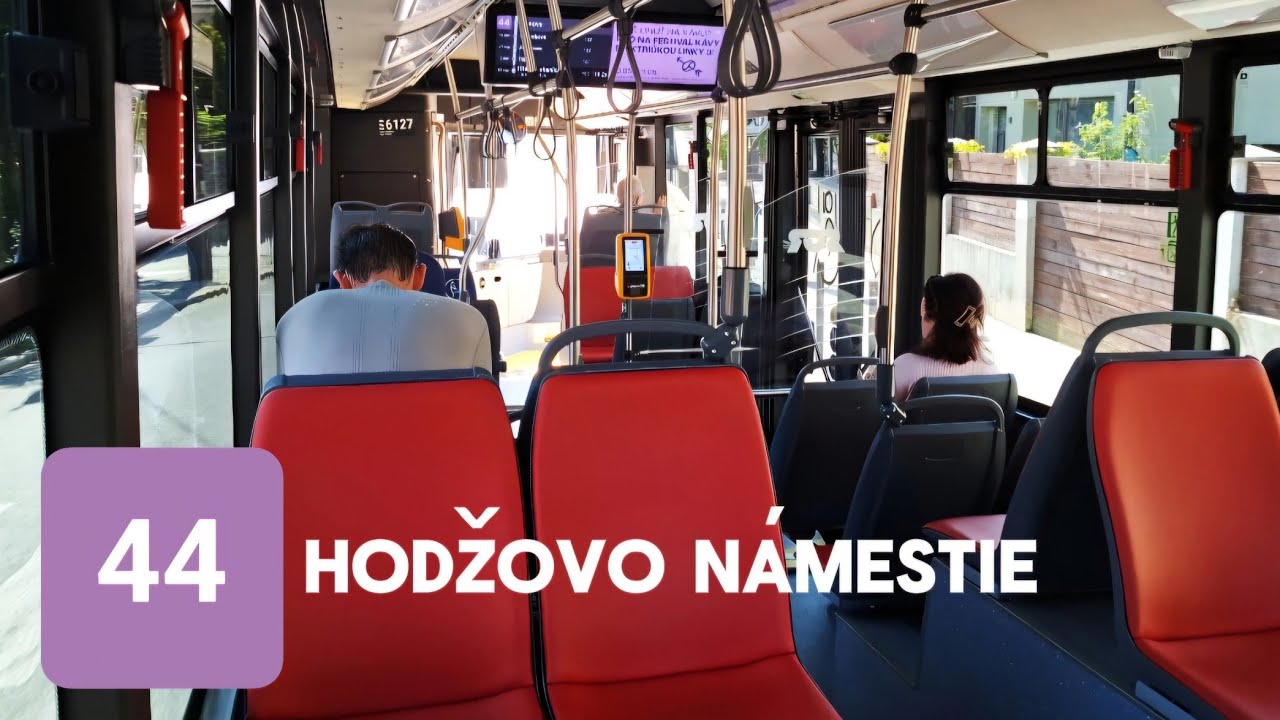 Jazda trolejbusom SOR TNS 12 na linke 44 v úseku Koliba – Hodžovo námestie