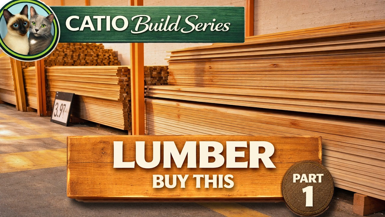 DIY Catio Masterclass: Cart to Catio, Shopping for LUMBER - Part 1 😻