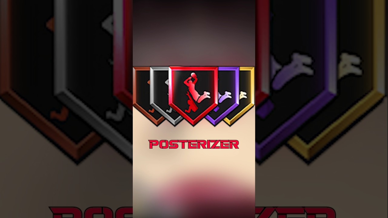 HOW TO USE THE POSTERIZER BADGE AT EVERY LEVEL #nba2k #shorts