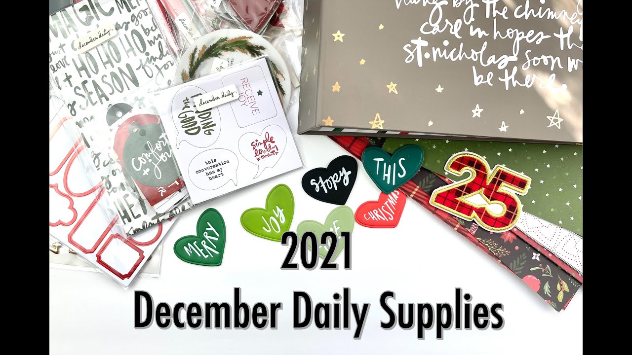 December Daily Supplies 2021