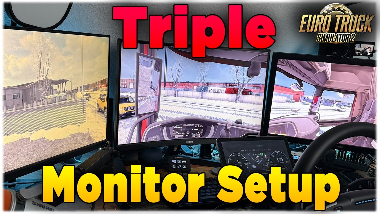 ETS2 - Mehrere Monitore Konfigurieren! 🔥 ETS2 Triple monitor Setup