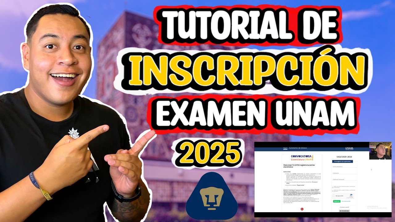 Así te INSCRIBES al EXAMEN UNAM 2025 |Video TUTORIAL y EXPLICACION|!!!