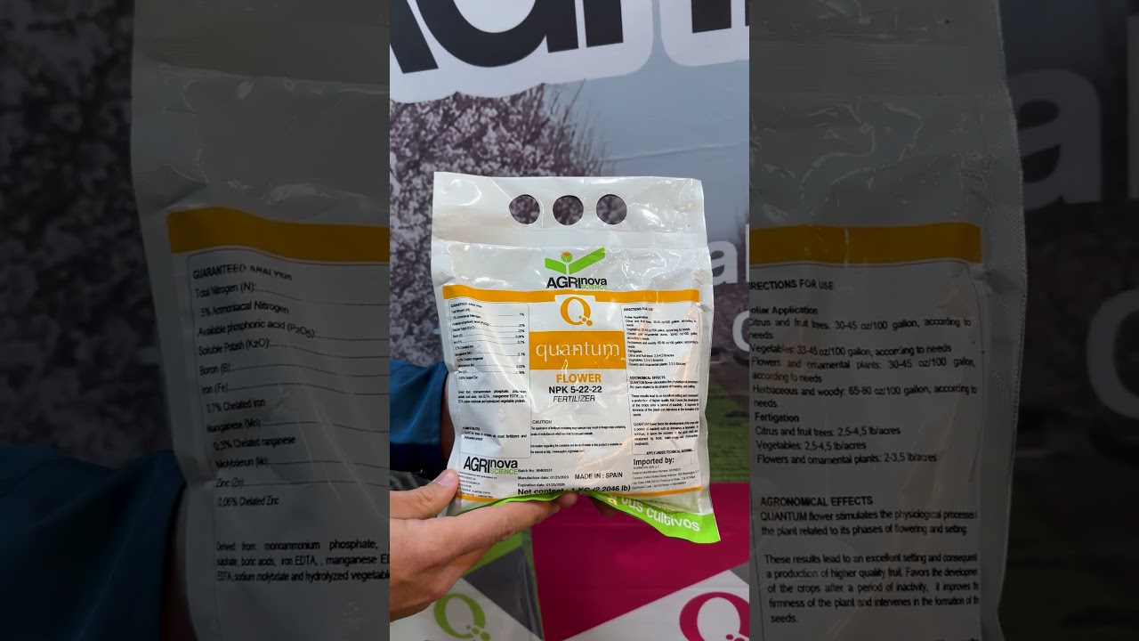 Fertilizante especial para floraci&oacute;n, cuajado y amarre de fruto - QUANTUM FLOWER #floracion #cuajado
