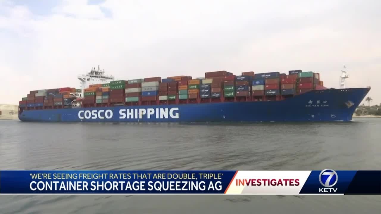 'We're seeing freight rates that are double, triple': Container shortage squeezing ag
