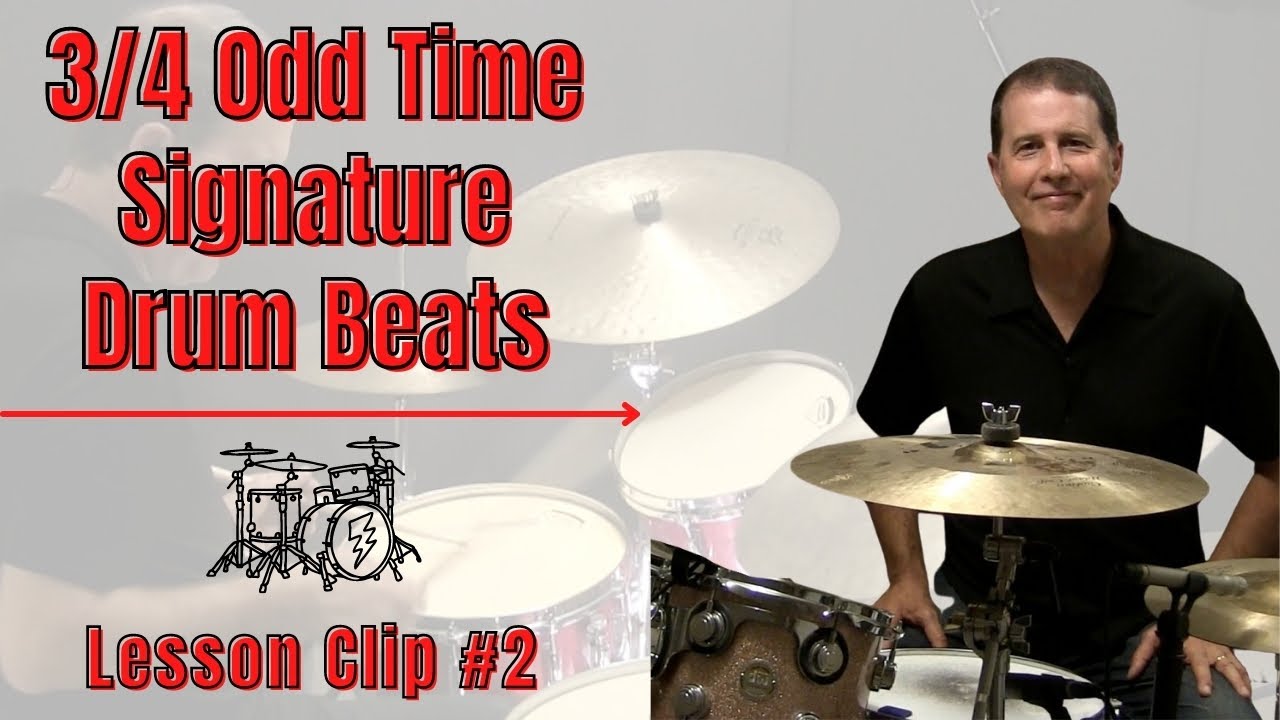 3/4 Odd Time Signature Drum Beat - Drum Lesson 2 - #shorts