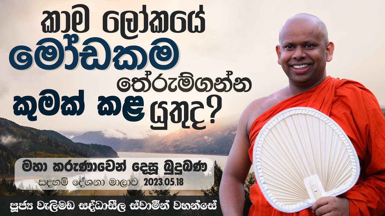 කාම ලෝකයේ මෝඩකම තේරුම්ගන්න කුමක් කළ යුතුද? | Venerable Welimada Saddaseela Thero