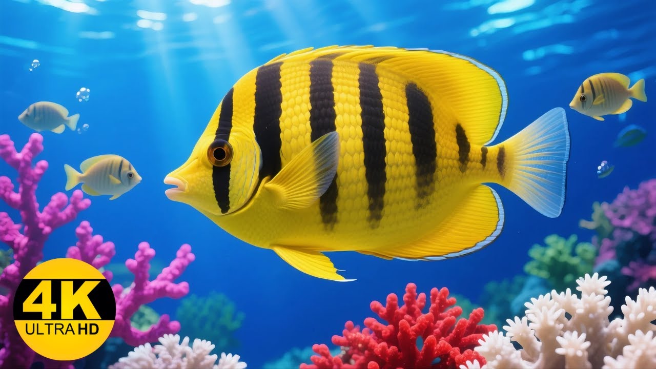 Ocean Life 4K: Exploring the Blue Kingdom | Cinematic Underwater Documentary | Relaxing Sounds