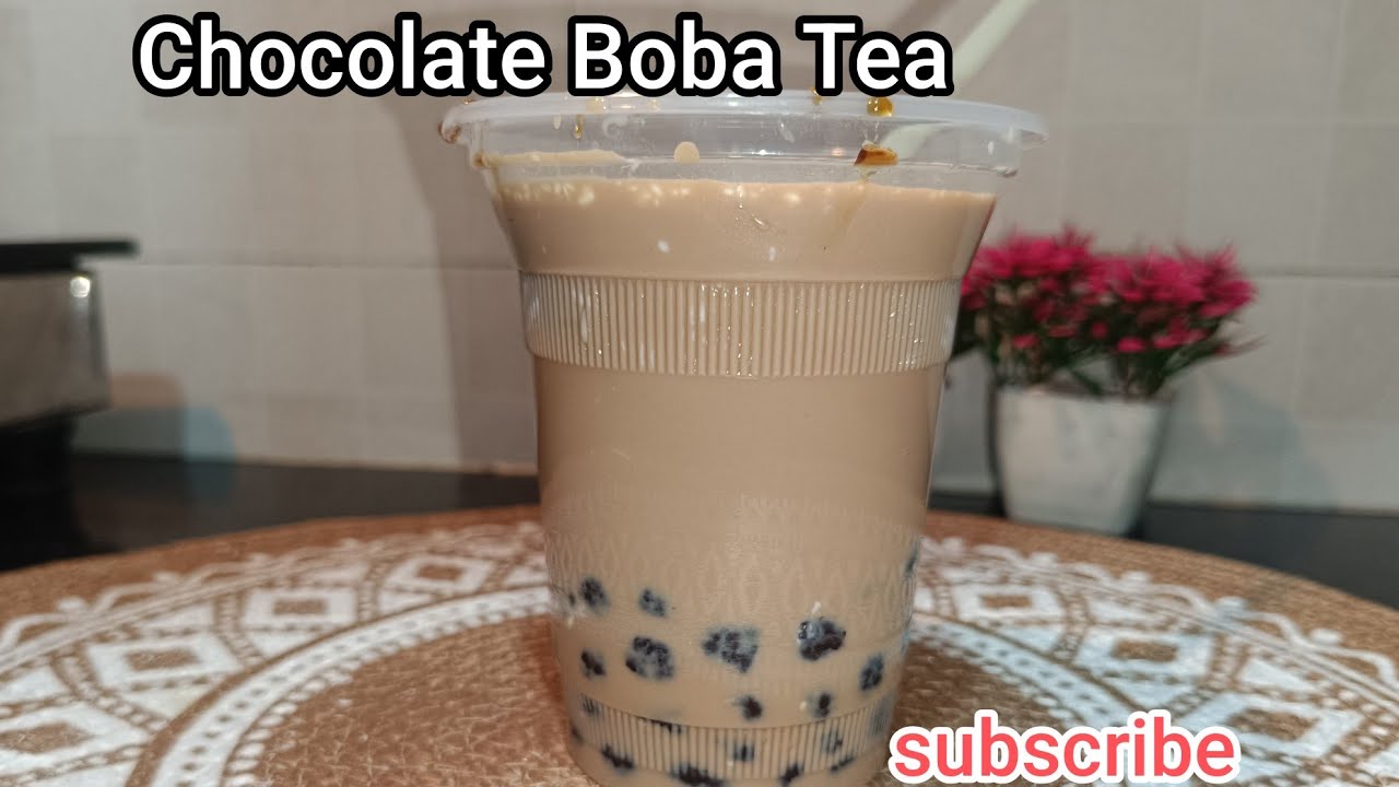 Homemade Chocolate Boba Tea 🍫🧋 | Easy Method#yt#reels#recipe#viral#video#viralvideo#youtube#food
