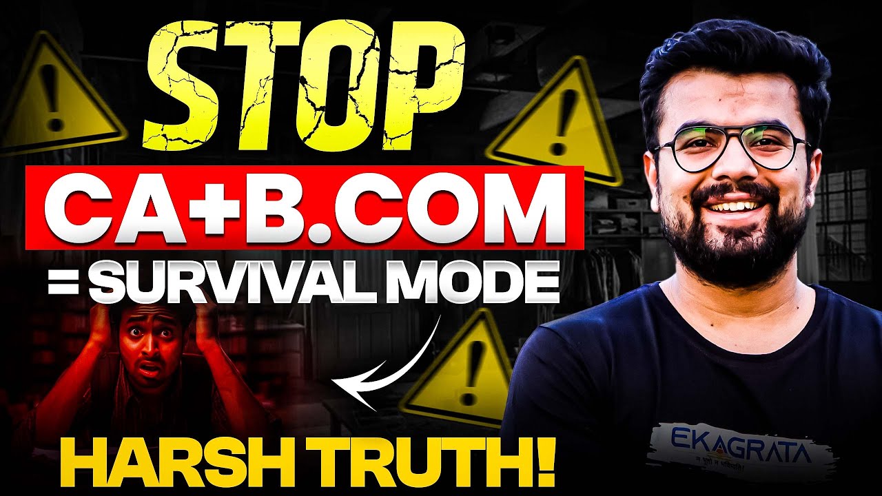 CA with Regular College | CA with B.Com = SURVIVAL MODE 💀
