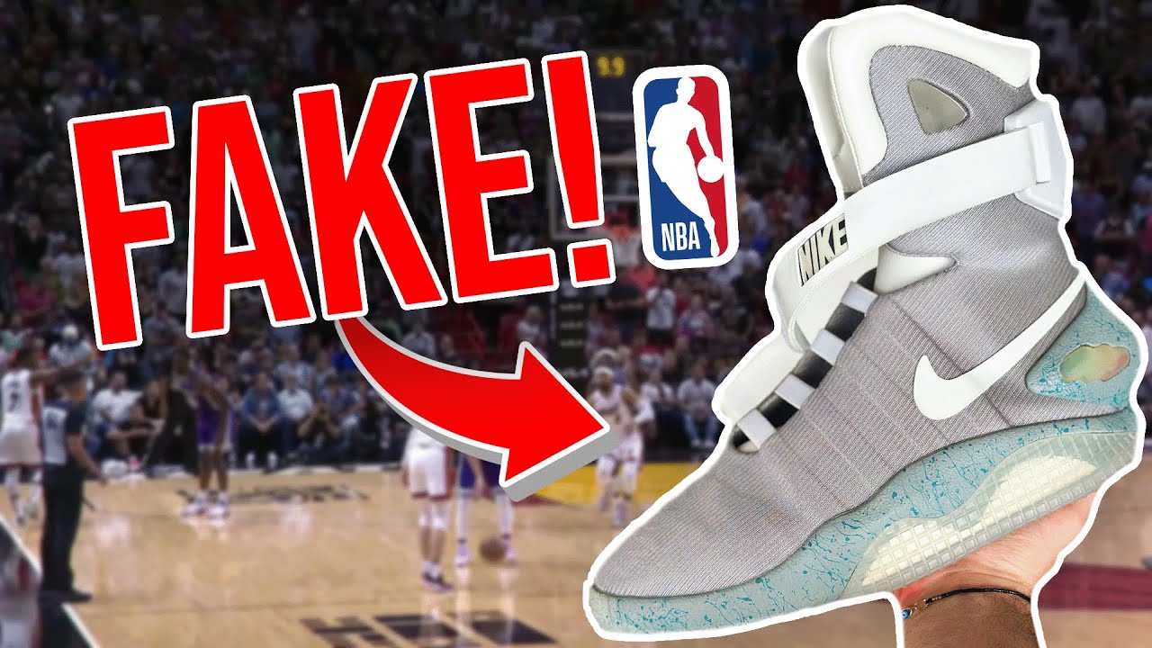 Wearing FAKE Nike Air Mags To An NBA Game!