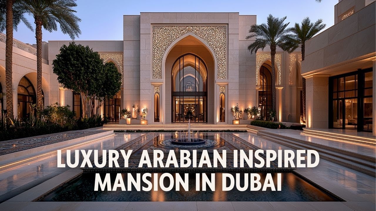 Black Luxury Arabian Inspired Mansion in Dubai &ndash; Sophisticated Design in an Elite Community