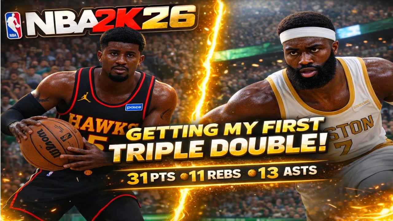 NBA 2K26 Моя история, эпизод 33. Я сделал свой первый в карьере трипл-дабл, это невероятно!