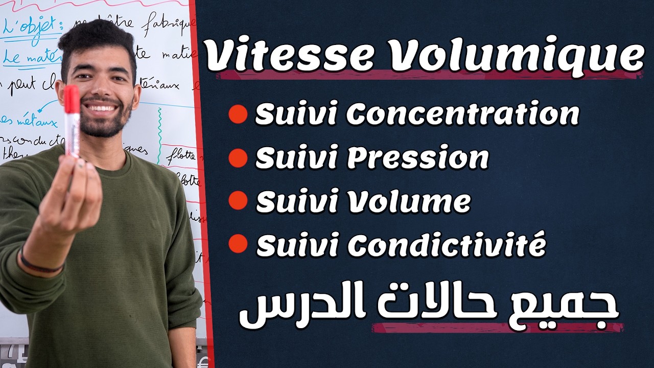 Suivi temporel d'une transformation chimique - La Vitesse volumique de la réaction | 2 Bac ملخص شامل