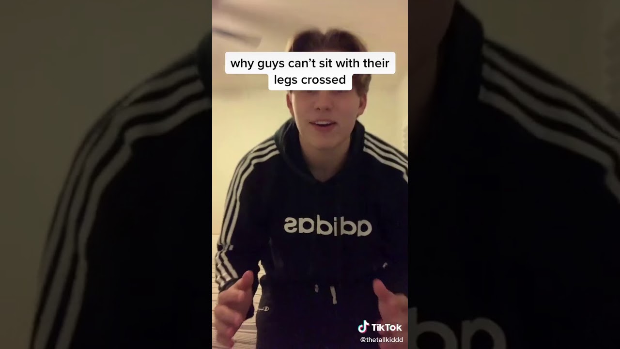 Why guys can’t sit with their legs crossed