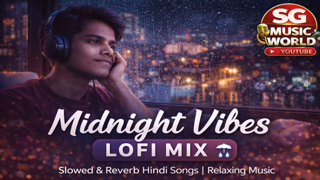 Midnight Vibes Lofi Mix 🌧️ | Slowed & Reverb Hindi Songs | Relaxing Music