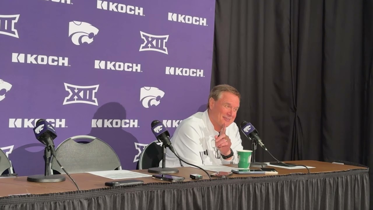 Bill Self post game press conference after defeating K-State 86-62 