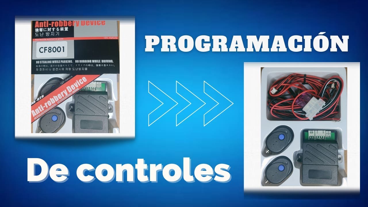 como programar controles alarma de proximidad (corta corriente)