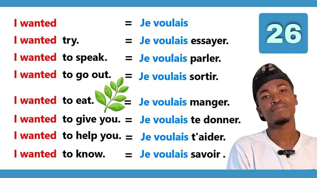Phrases simples pour apprendre l'anglais facilement |partie 26 |✪✪easy sentences to learn french 🌿