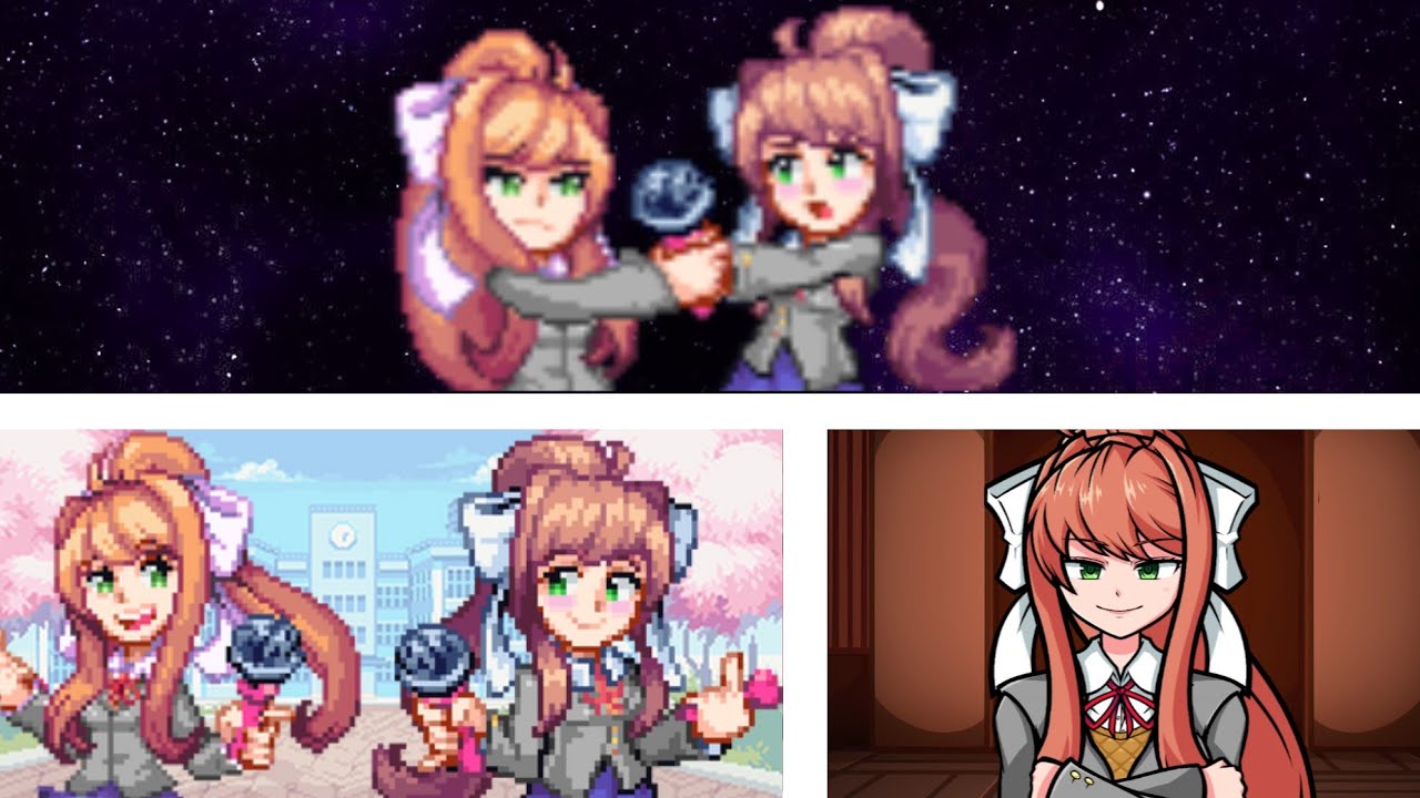 Friday Night Funkin | Monika Old And Monika New (CANCELLED) [FNF Mod]
