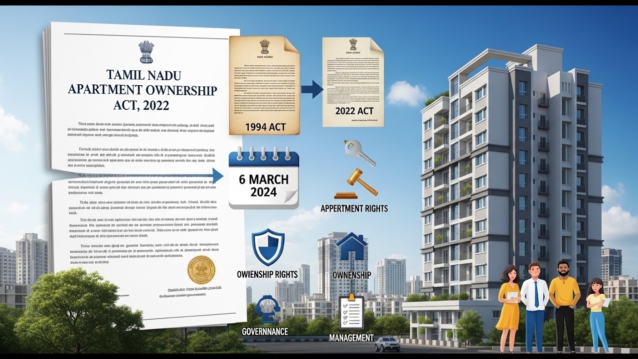 Tamil Nadu Apartment Ownership Act 2022 (TNAOA) Explained | Complete Guide for Apartment Association
