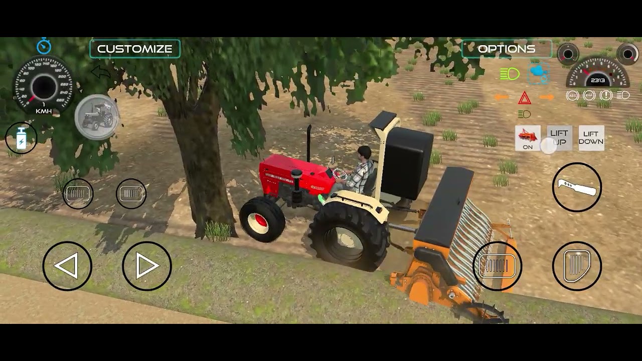 Indian vehicles simulator tractor game || gaming farming tractor video ||