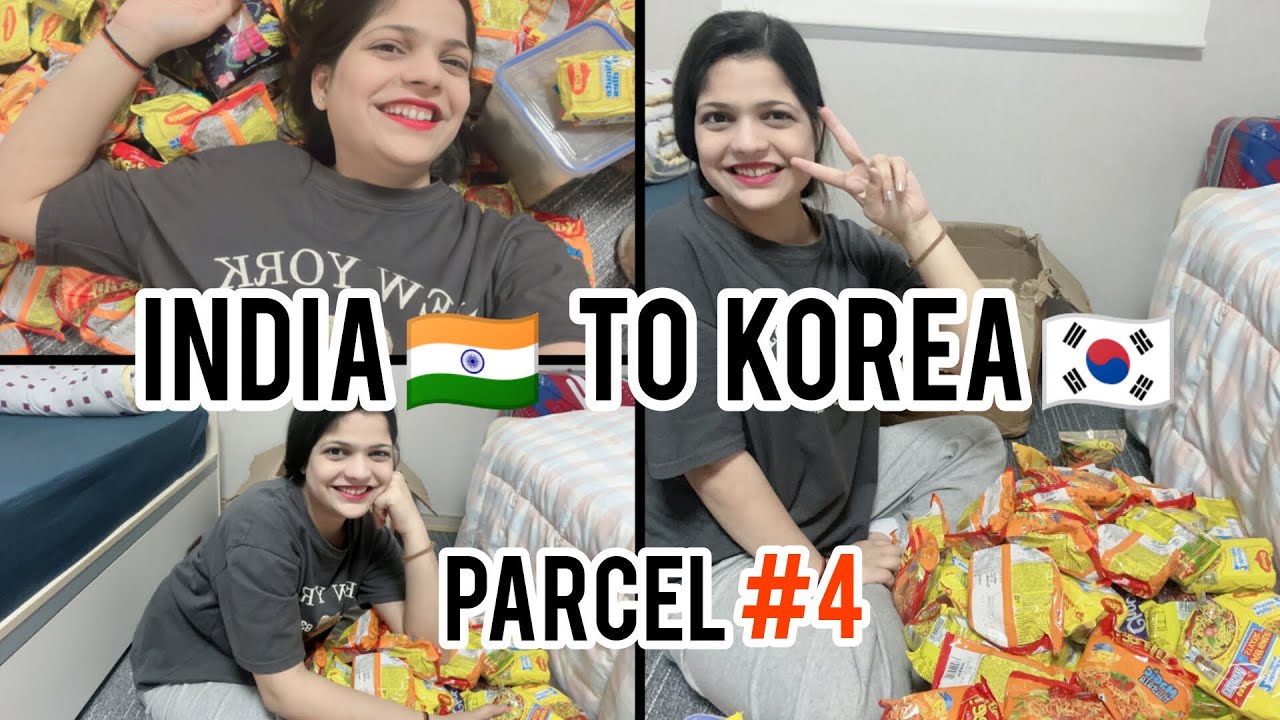 India🇮🇳 to korea🇰🇷 my 4th parcel😍 | indian snacks♥️