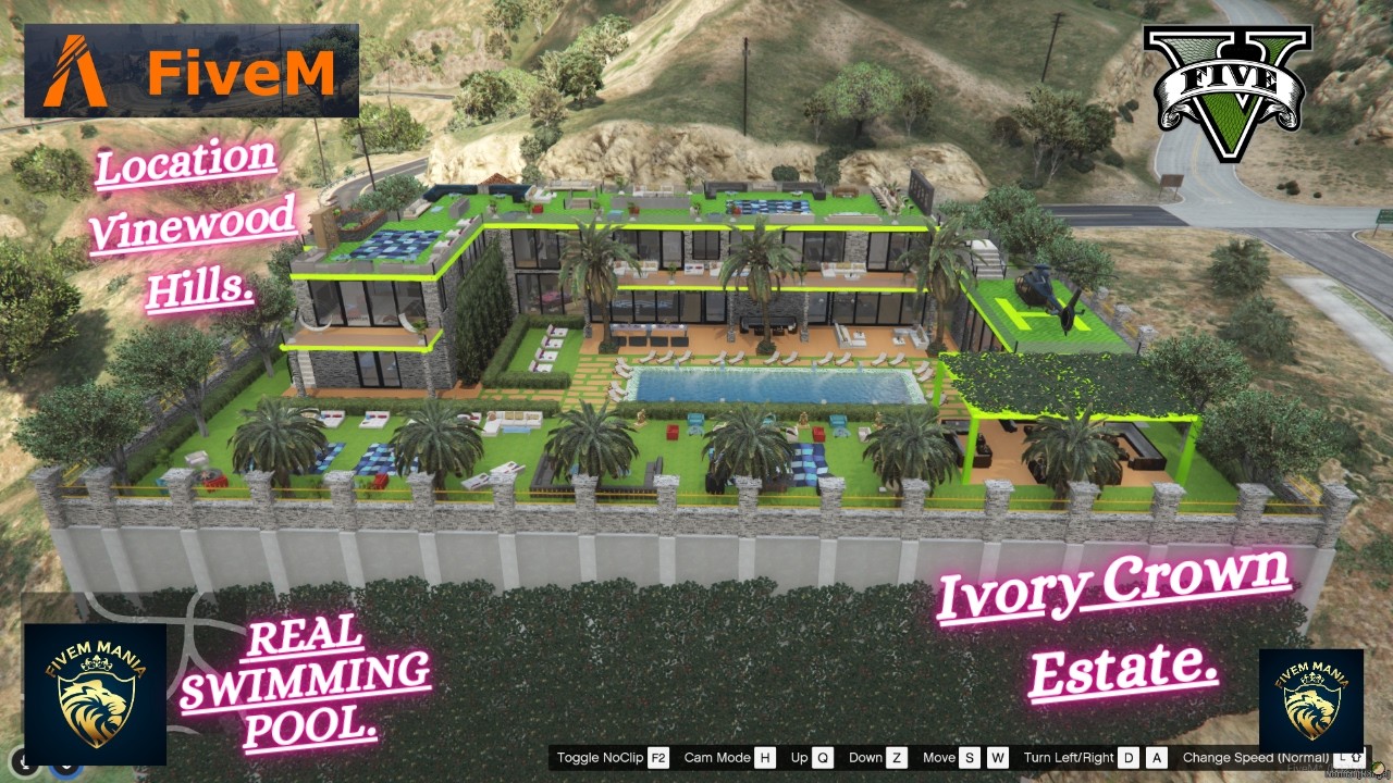 👑 Ivory Crown Estate | Modern Luxury Mansion 🏡 Vinewood Hills 🌴 | FiveM Mania 💎 #fivem #mlos
