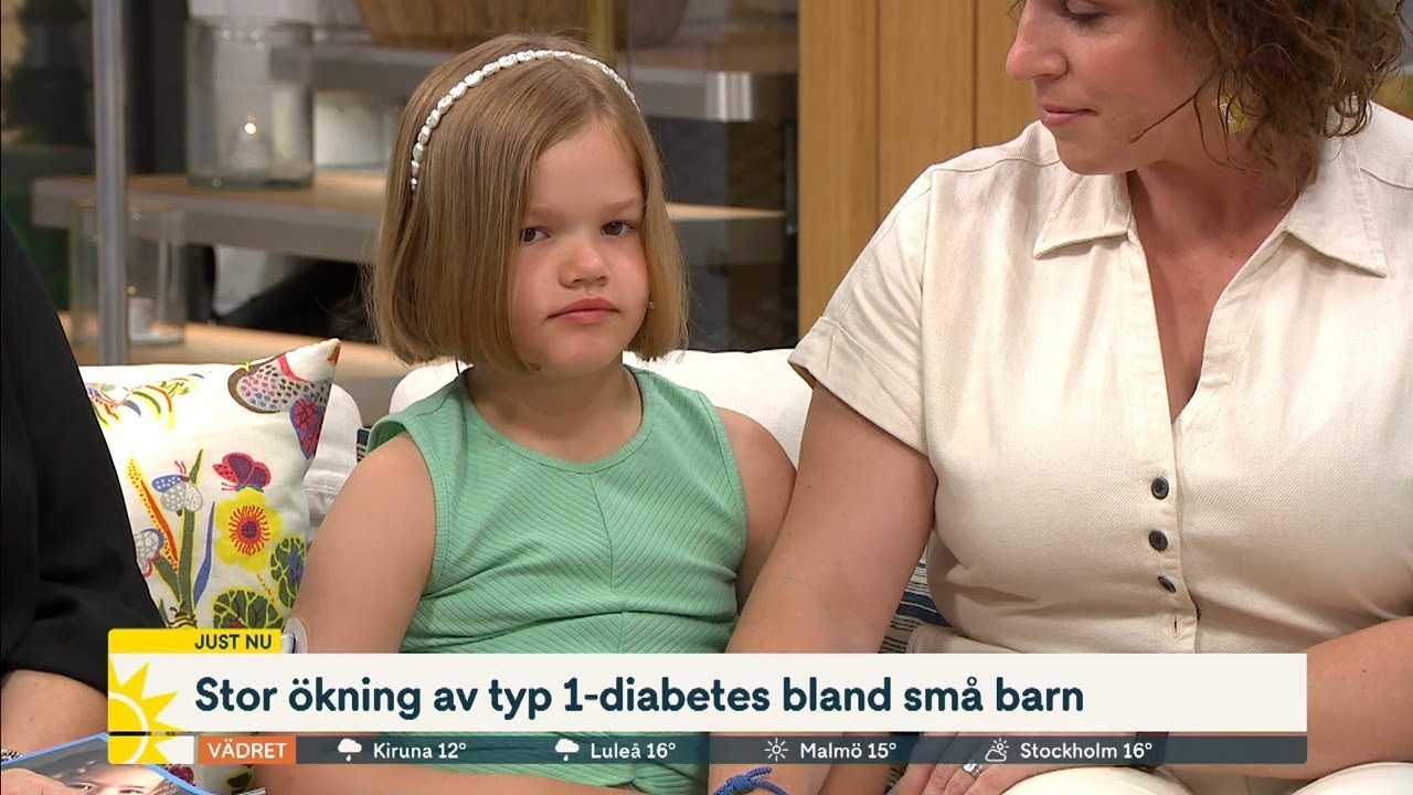 Ester drabbades av typ 1-diabetes – mamman: “Chockbesked“ | Nyhetsmorgon | TV4 & TV4 Play