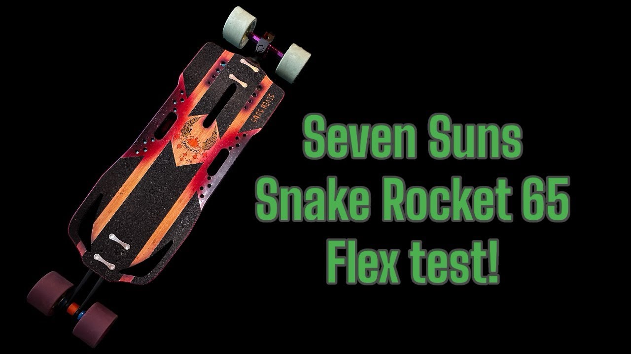 Seven Suns Longboards test de flex Snake Rocket 65!