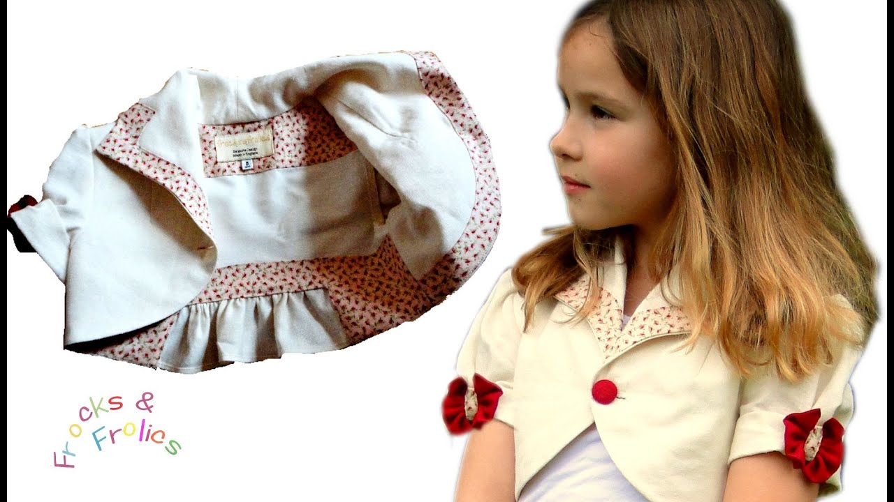 Bolero Jacket for Girls | How to | Sewing Tutorial | Sewig Pattern: Paris | Frocks & Frolics