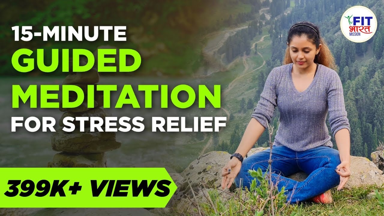 15-Minute Guided Meditation for Stress Relief | Mindfulness Meditation in Hindi | Shivangi Desai