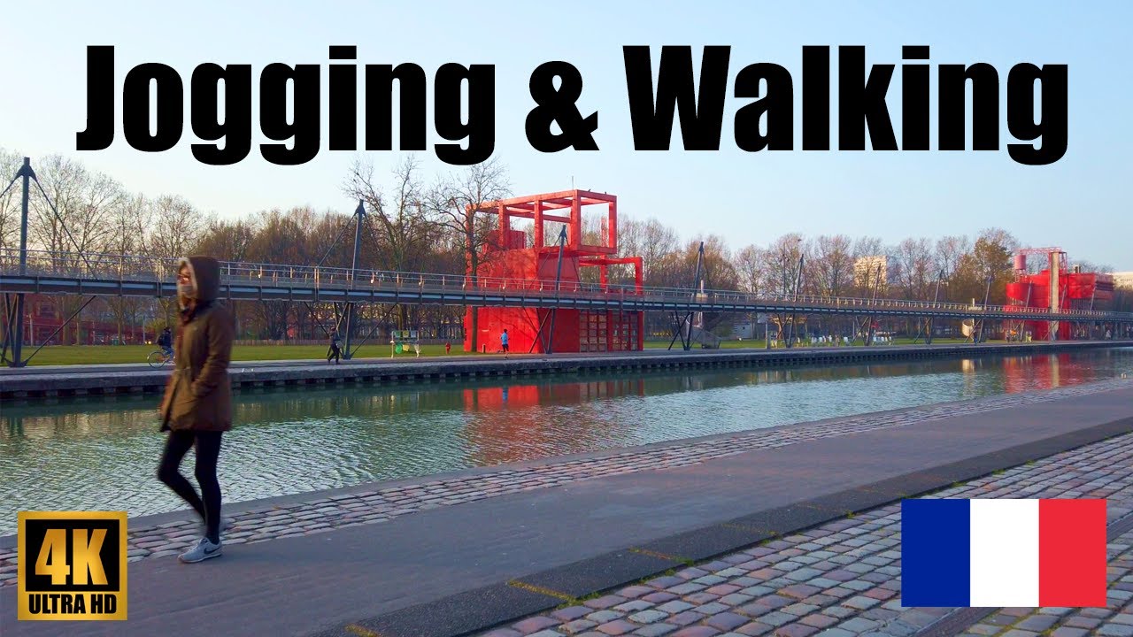 【4K】Paris Parc de la Villette Jogging & Walking Tour April 2021 (2160p 50fps)