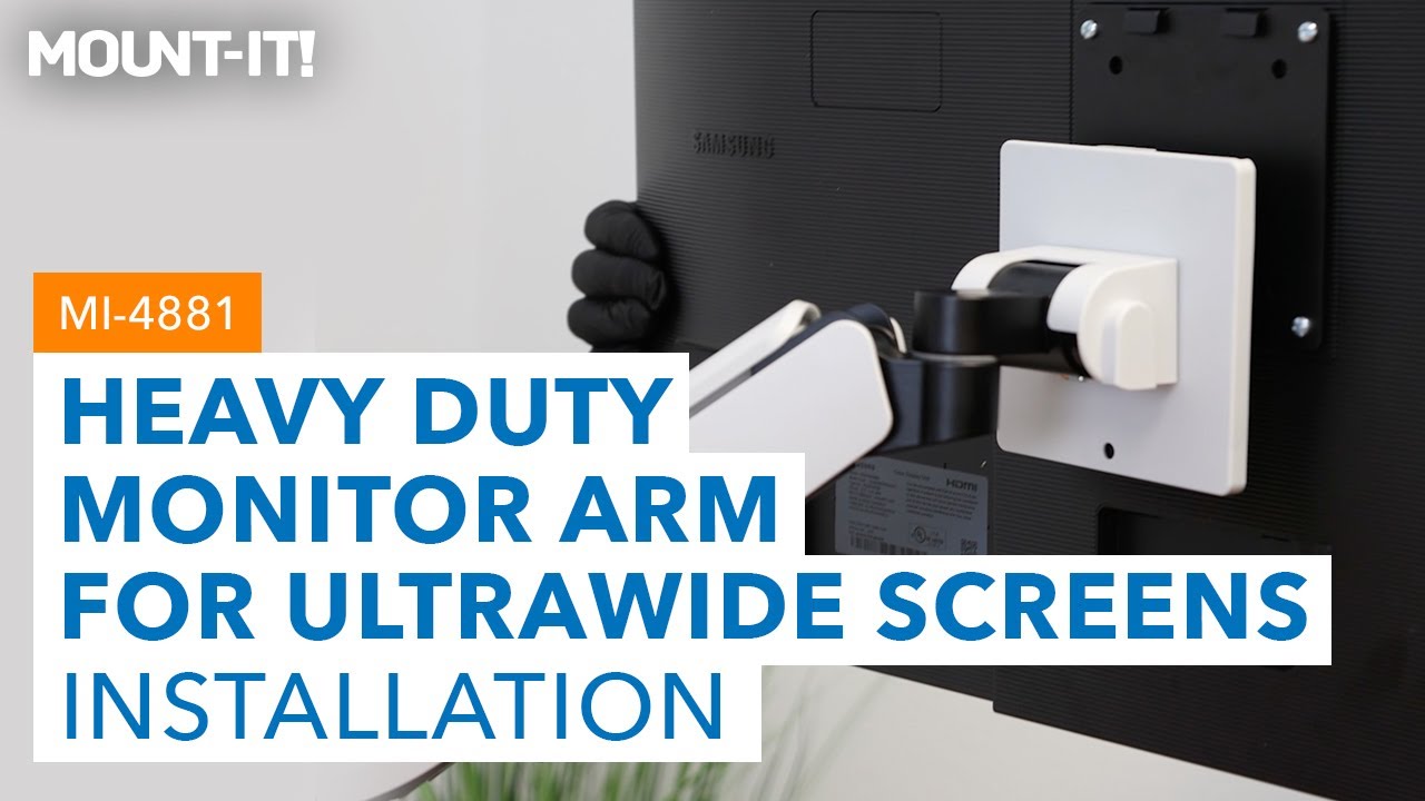 Heavy Duty Monitor Arm for Ultrawide Screens&nbsp;| MI-4881 (Installation)