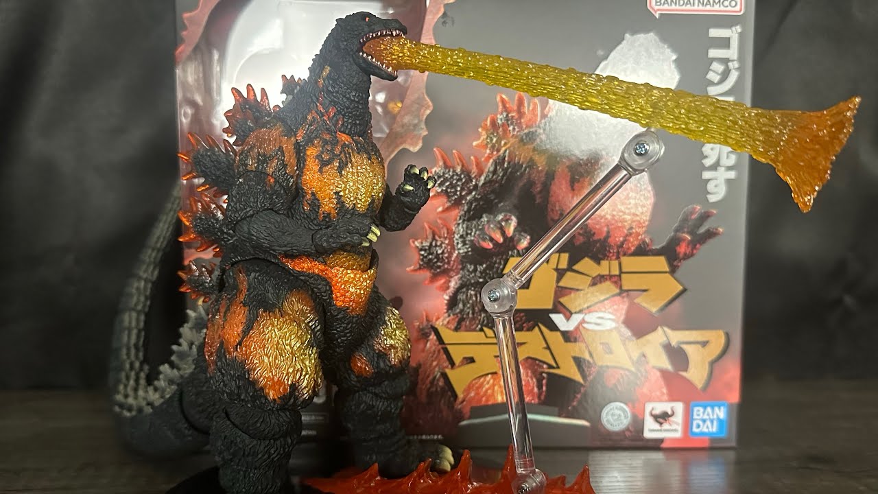 S.H. MonsterArts Burning Godzilla (1995) *70th Anniversary Special Ver.* Toy Review