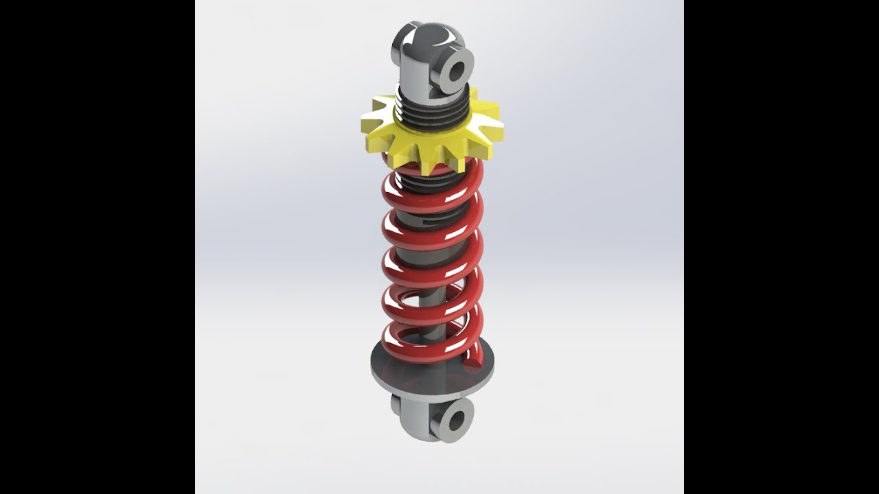 Modélisation d'un amortisseur sur SolidWorks