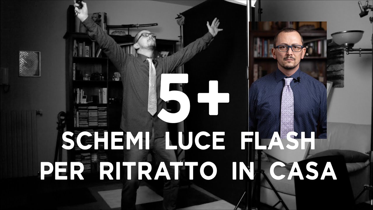 5 SCHEMI A LUCE FLASH PER TUTTI - Ritratto in casa con attrezzatura economica !