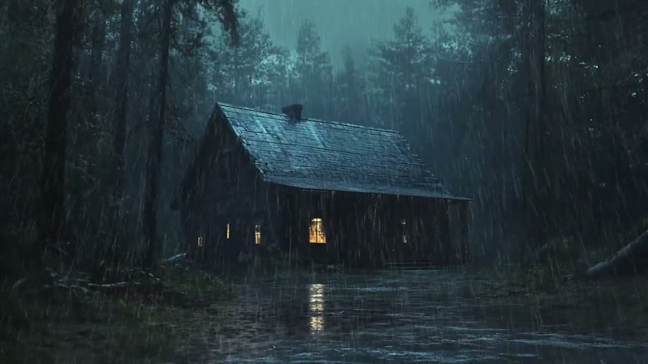 Beat Insomnia, Focus and Relax with Heavy Rain in the Forest | Natural Sounds for Deep Sleep, Study