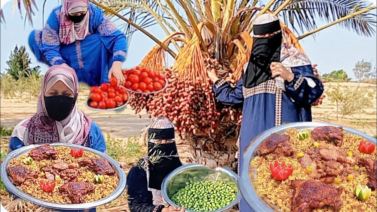 روتين يوم الجمعة يوم كله خير وبركه هيفكركم بالزمن الجميل🌿جوله في مزارعنا محصول البلح والزيتون