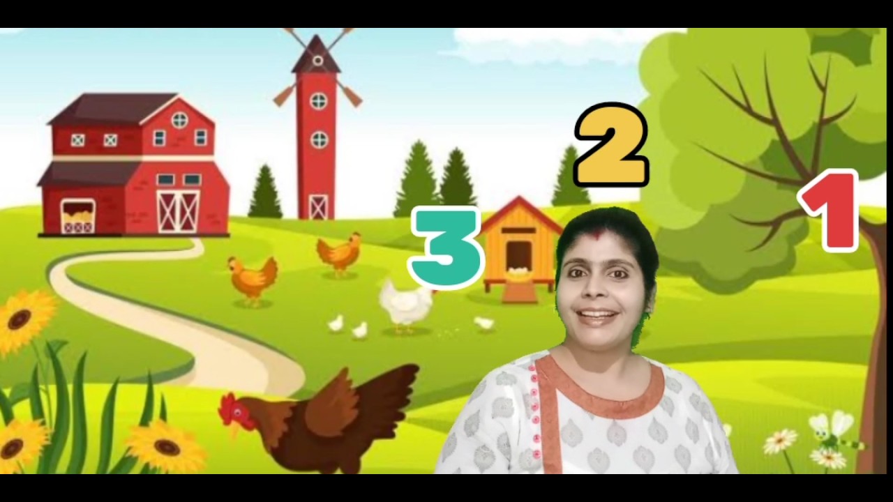 The Little Red Hen || English Poem || Counting Numbers 1To 10