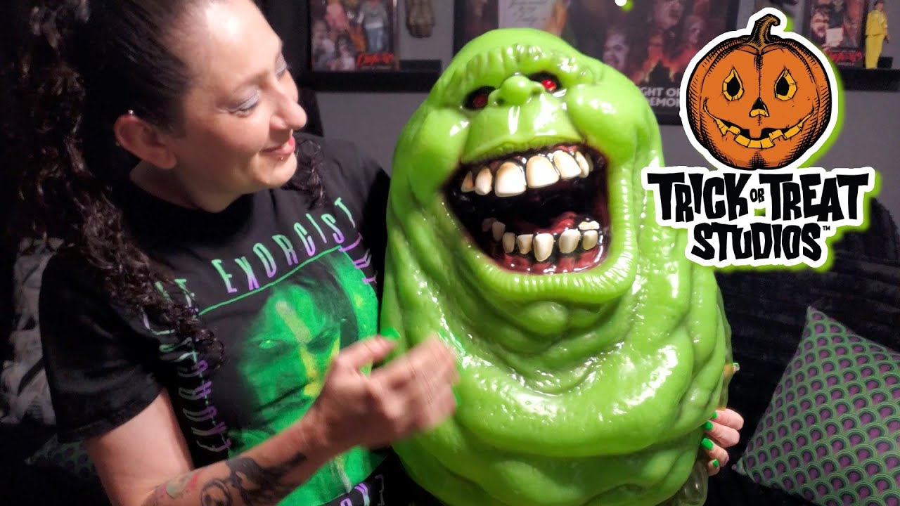 Trick or Treat Studios Ghost Buster Slimer Prop Unboxing Setup & Review Video Halloween Decoration