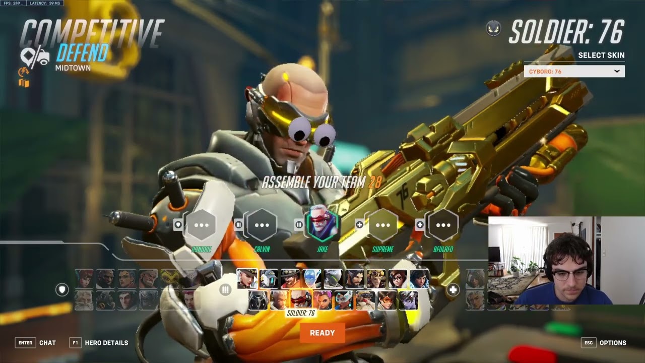 INSANE SOLDIER 76 - JAKE! GAMEPLAY OVERWACTH SEASON 9