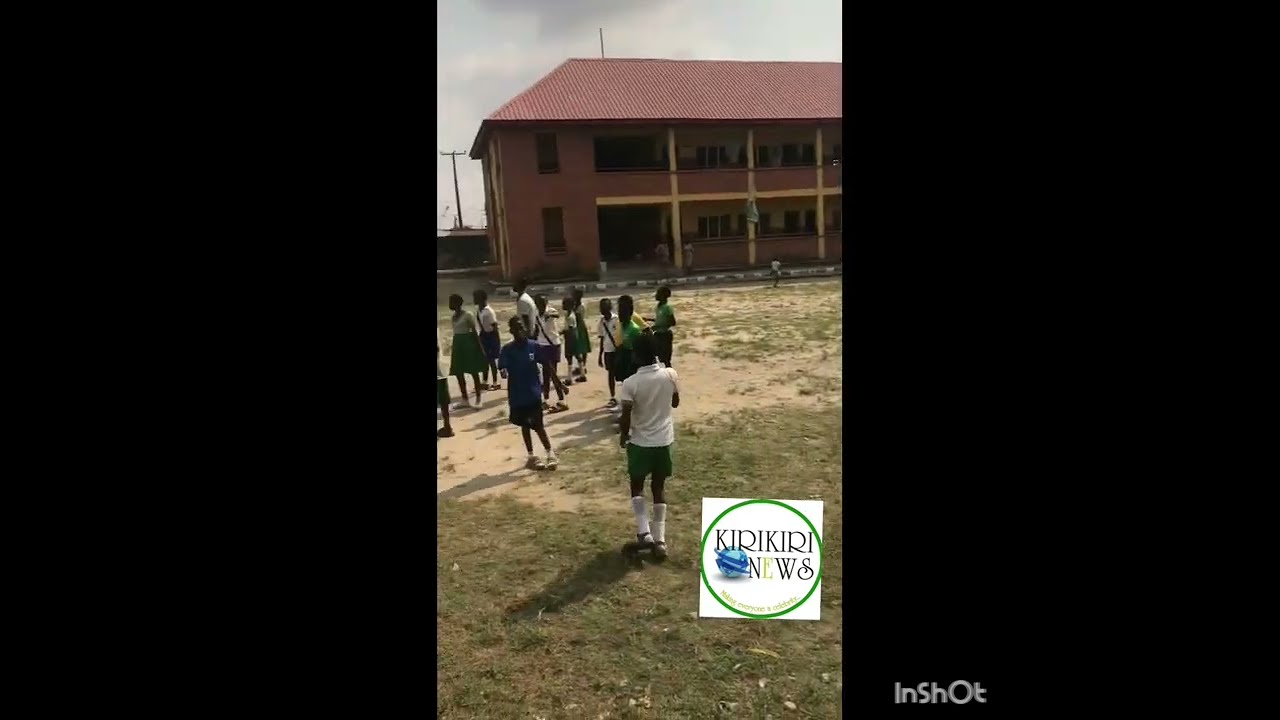 CHILDREN PLAYING AT L.A.PRIMARY SCHOOL, KIRIKIRI TOWN, LAGOS NIGERIA