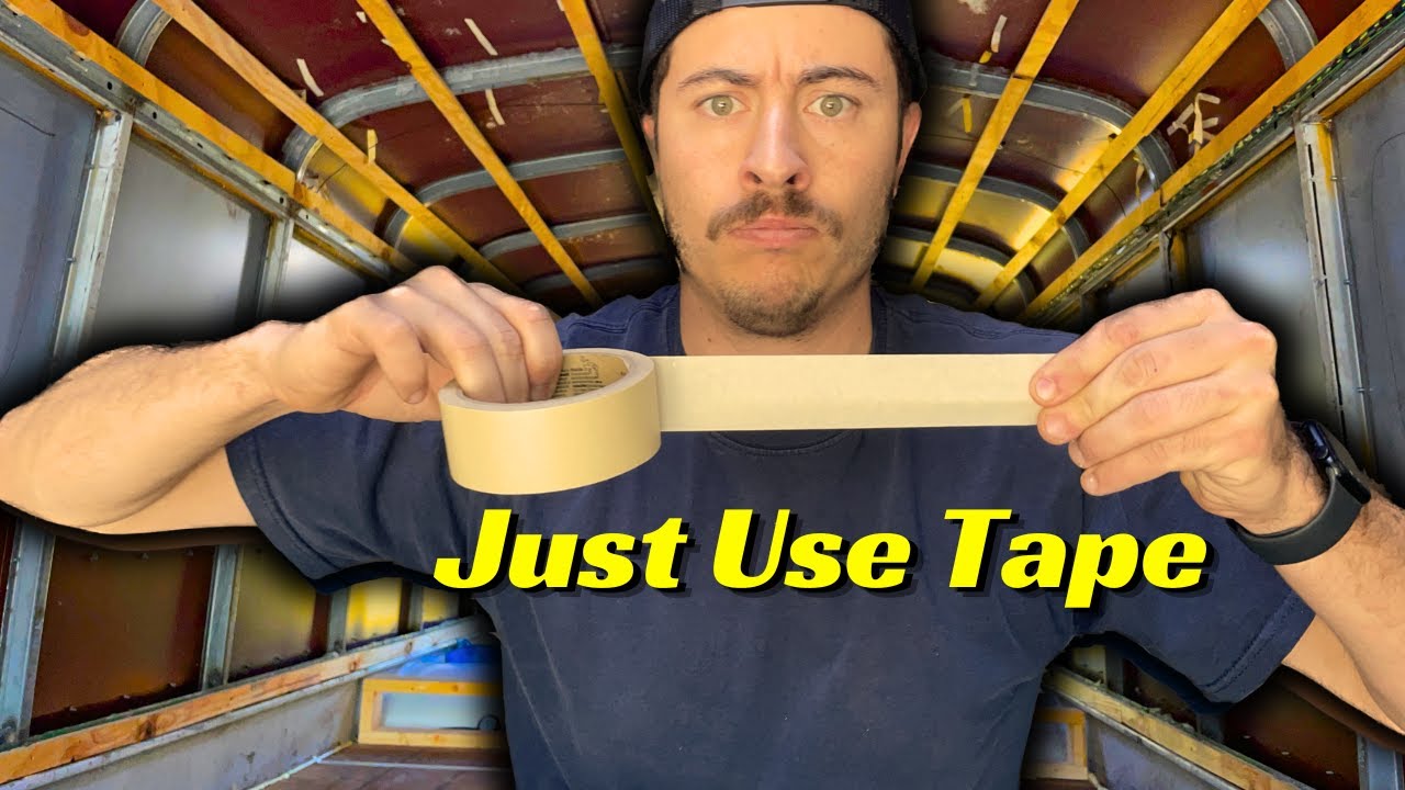 How I Created an Easy Skoolie Layout Using ONLY Painters Tape!